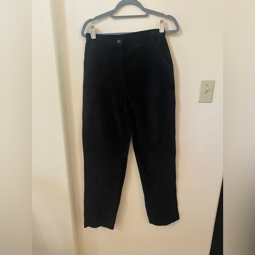 ALFANI WOMENS LEATHER VINTAGE PANTS SIZE 8